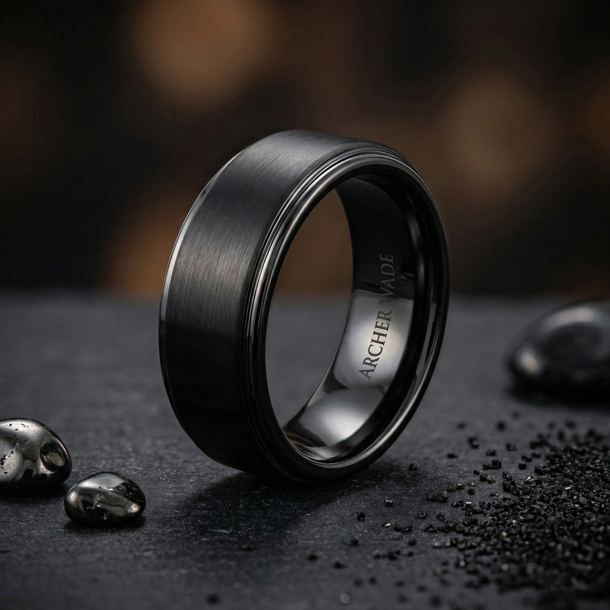 The Sentinel Band - Tungsten with Black Plate